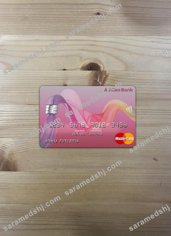 Bosnia and Herzegovina Addiko bank mastercard photolook front